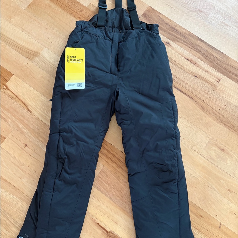 VASA Highpants Women’s Black Insulated Snow Pants with Adjustable Suspenders